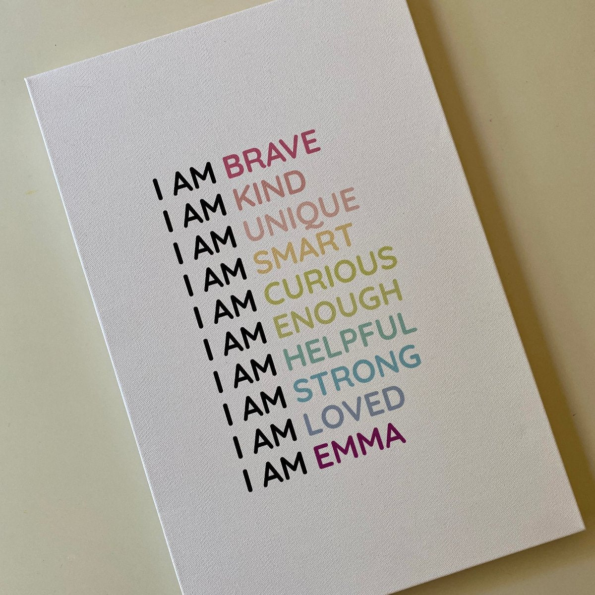 Magic Mindset Affirmations Custom Canvas