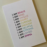 Magic Mindset Affirmations Custom Canvas