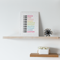 Magic Mindset Hearts Canvas Print