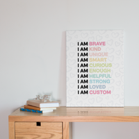 Magic Mindset Hearts Canvas Print