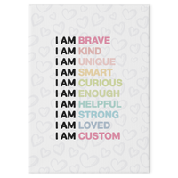 Magic Mindset Hearts Canvas Print